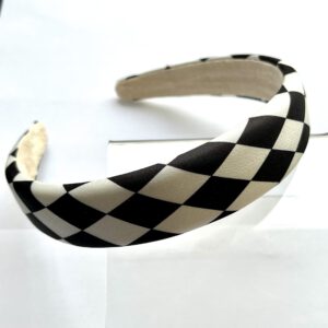Black Checker Headband